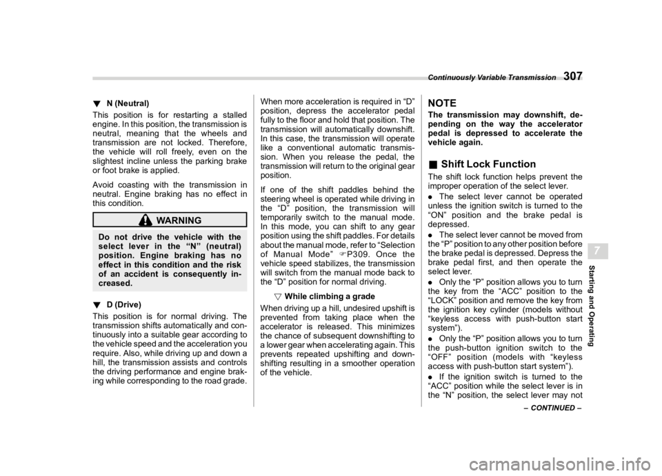SUBARU WRX 2022  Owners Manual �������
