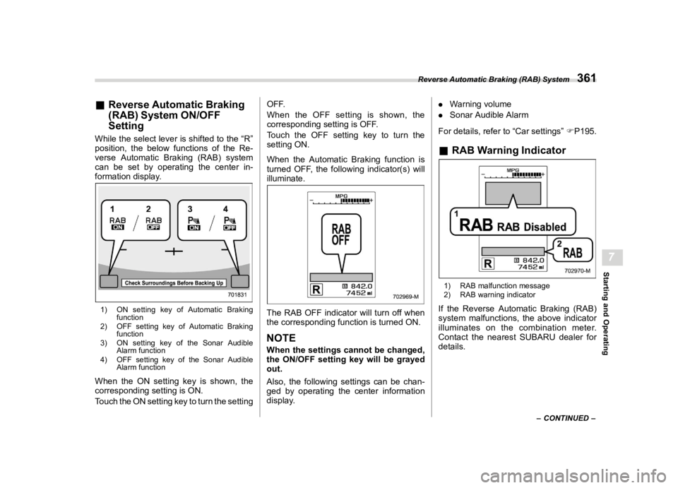 SUBARU WRX 2022  Owners Manual �������
