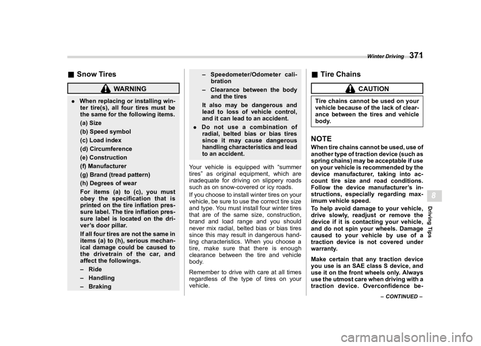 SUBARU WRX 2022  Owners Manual �������
