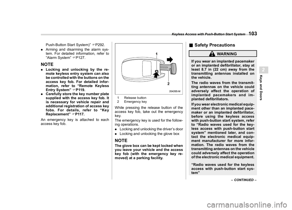 SUBARU WRX 2023  Owners Manual �������
