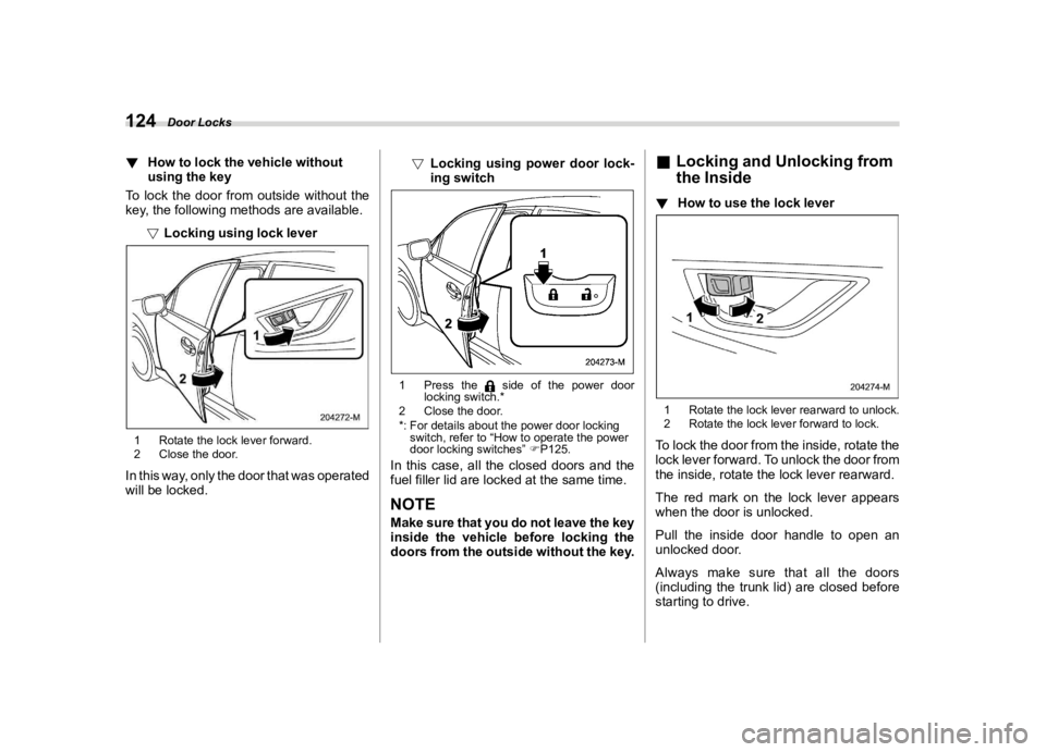 SUBARU WRX 2023  Owners Manual �������
