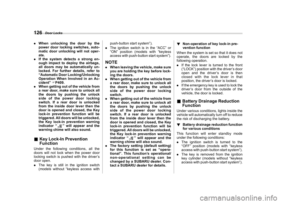 SUBARU WRX 2023  Owners Manual �������
