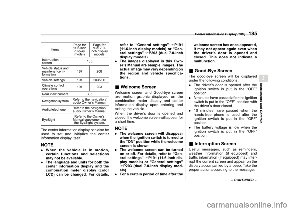 SUBARU WRX 2023  Owners Manual �������
