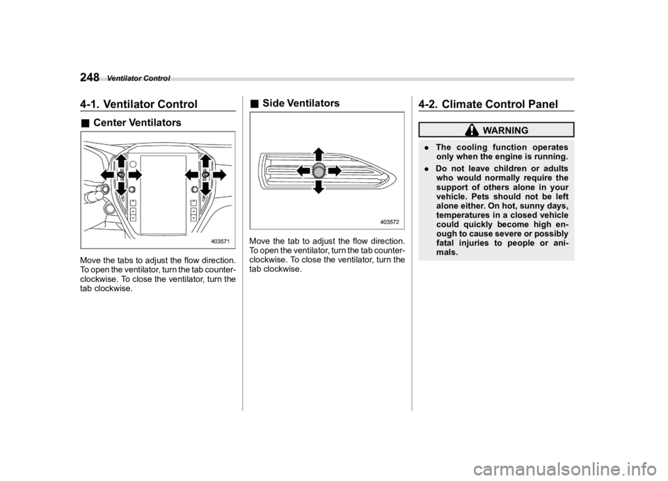 SUBARU WRX 2023  Owners Manual �������

