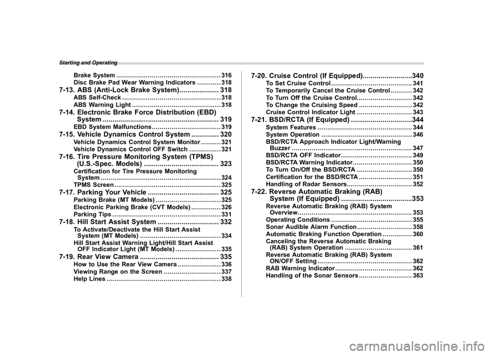 SUBARU WRX 2023  Owners Manual �������
