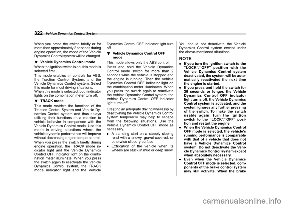 SUBARU WRX 2023  Owners Manual �������
