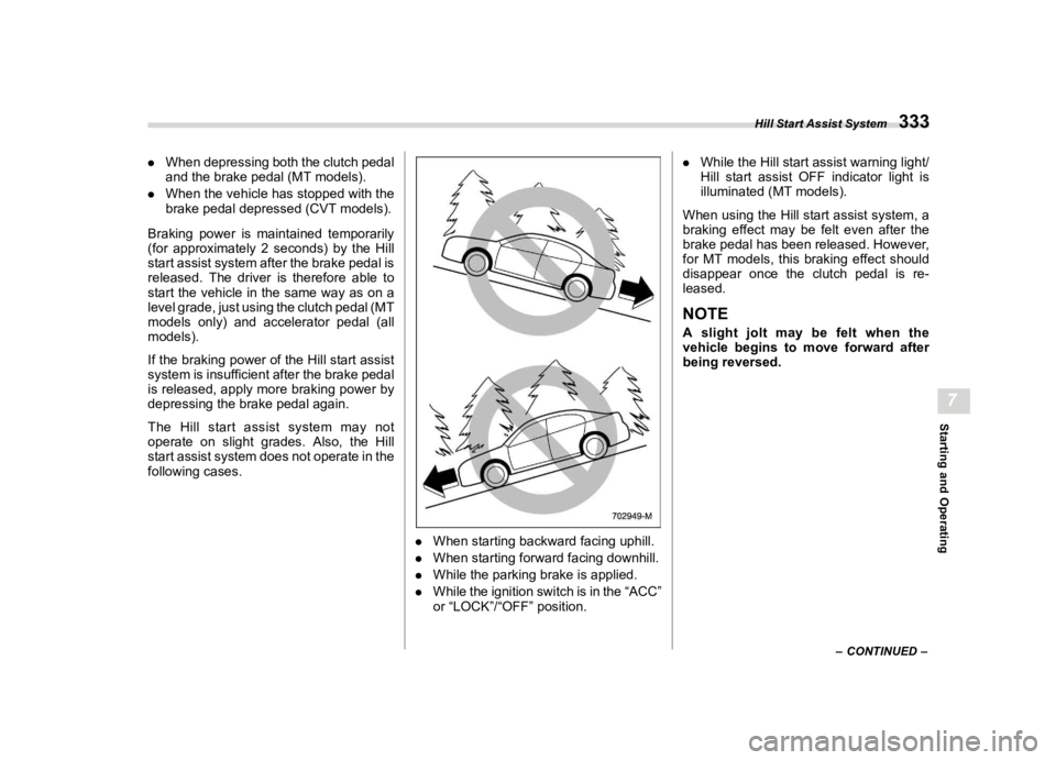 SUBARU WRX 2023  Owners Manual �������
