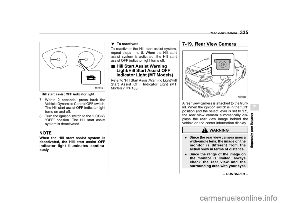SUBARU WRX 2023  Owners Manual �������
