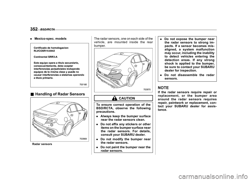 SUBARU WRX 2023  Owners Manual �������
