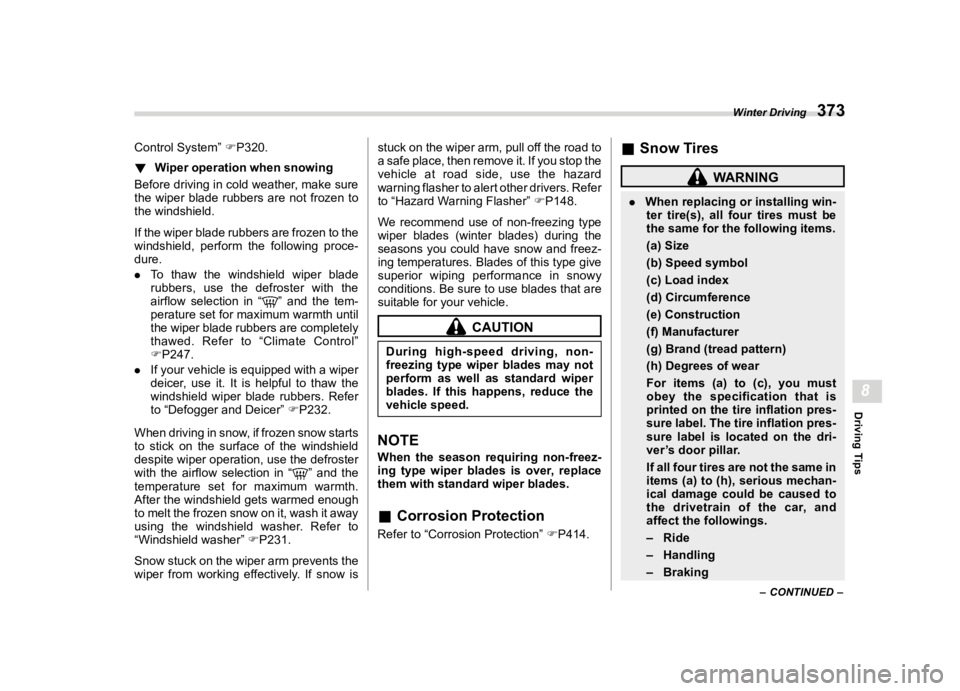 SUBARU WRX 2023  Owners Manual �������
