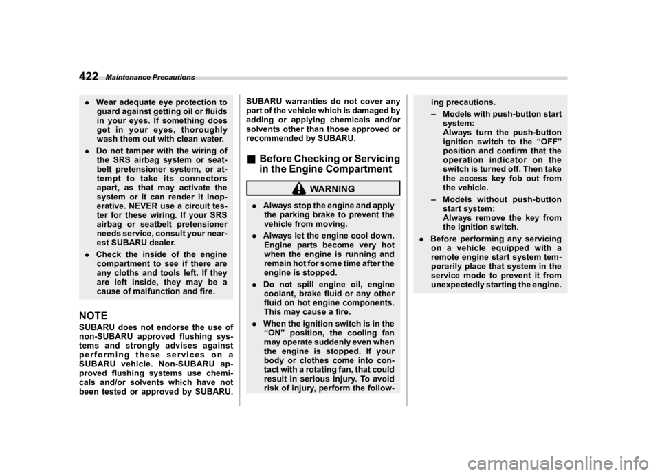 SUBARU WRX 2023  Owners Manual �������
