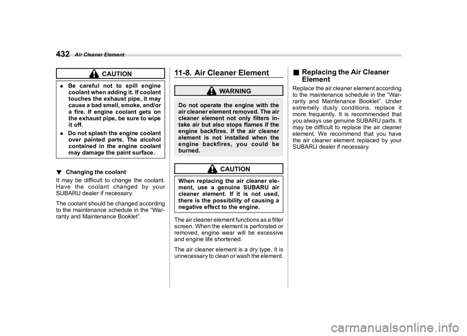 SUBARU WRX 2023  Owners Manual �������
