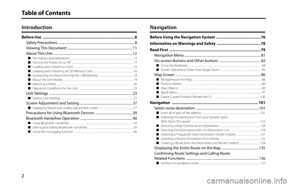 SUBARU BRZ 2015 1.G Navigation Manual 