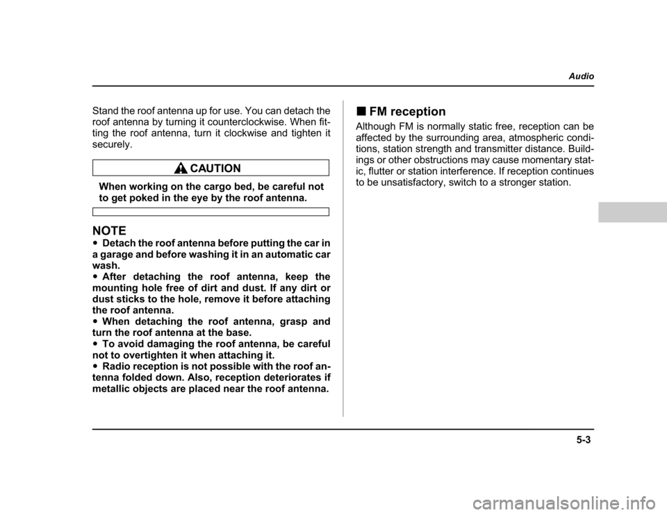 SUBARU BAJA 2004 1.G Owners Manual 