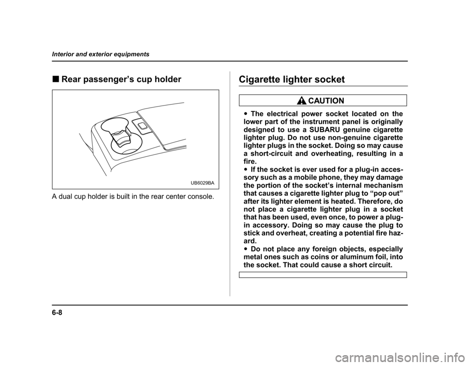 SUBARU BAJA 2004 1.G Owners Manual ���
��������������������������������
�
���������������������������
������������������������������������������������������������������������������
� ���� ����������� ������ ������� �������� ��� ���
���