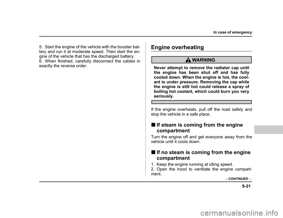 SUBARU BAJA 2004 1.G Owners Manual 