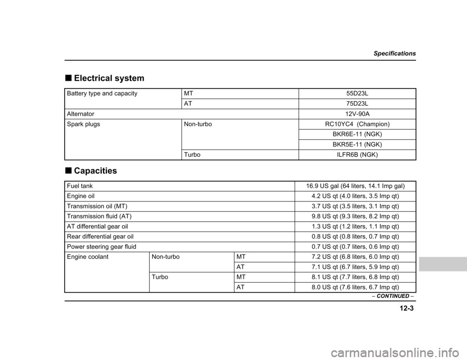 SUBARU BAJA 2004 1.G Owners Manual 