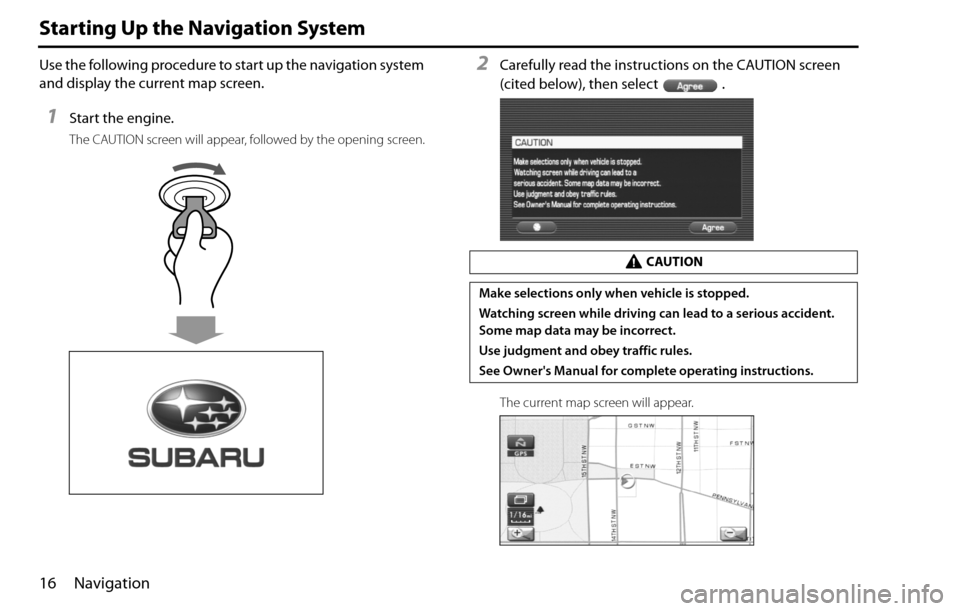 SUBARU IMPREZA 2009 3.G Navigation Manual 