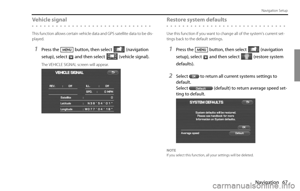 SUBARU IMPREZA 2009 3.G Navigation Manual 