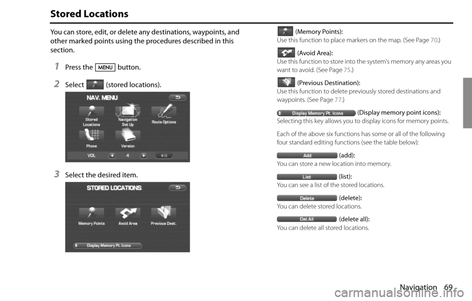 SUBARU IMPREZA 2009 3.G Navigation Manual 