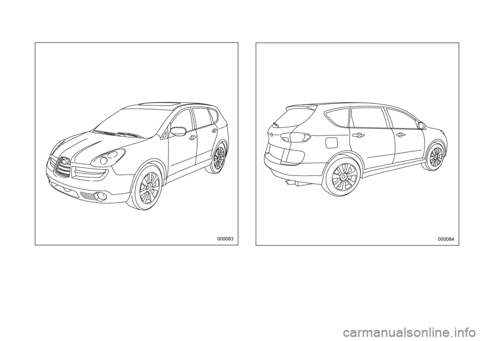 SUBARU TRIBECA 2006 1.G Owners Manual 000083000084 