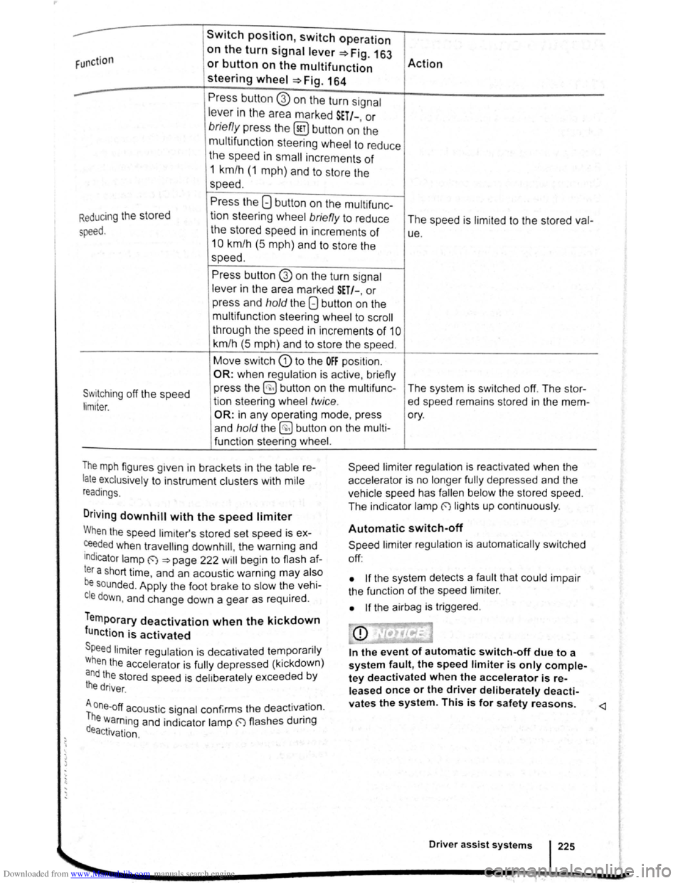 VOLKSWAGEN GOLF PLUS 2011 Owner´s Manual Downloaded from www.Manualslib.com manuals search engine ... . ·
Swit c h posit ion , switch oper ation
F unction
on the turn signal lever=> F ig. 16J
Action or button on the multifunction VOLKSWAGEN GOLF PLUS 2011 Owner´s Manual Downloaded from www.Manualslib.com manuals search engine ... . ·
Swit c h posit ion , switch oper ation
F unction
on the turn signal lever=> F ig. 16J
Action or button on the multifunction
