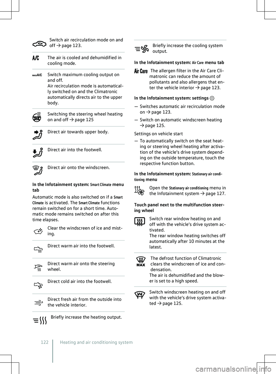 VOLKSWAGEN ID.4 2020  Owner´s Manual Switch air recirculation mode on and
off 