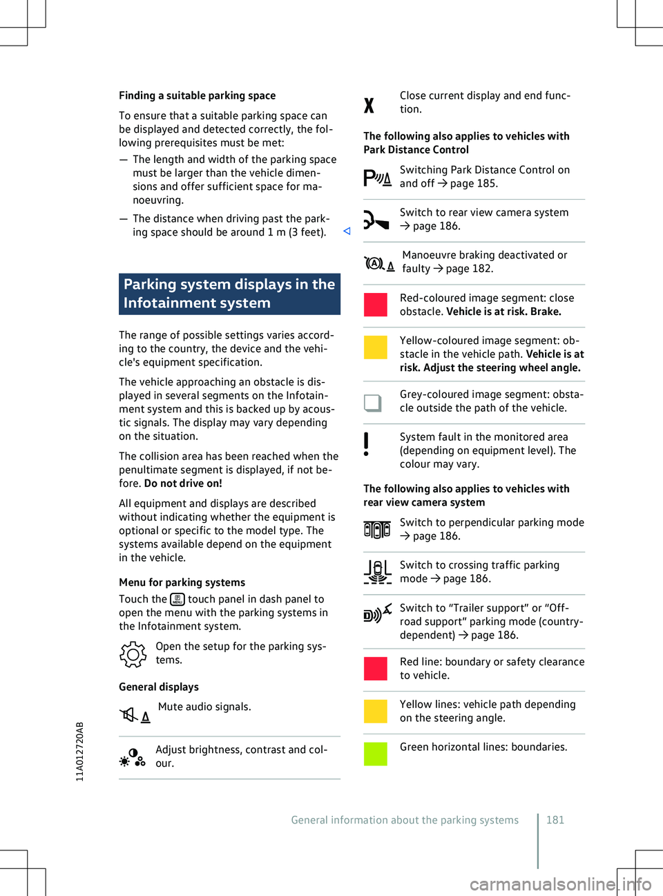VOLKSWAGEN ID.4 2020  Owner´s Manual Finding a suitable parking space
To ensure that a suitable parking space can
be displayed and detected correctly, the f
ol-
lowing prerequisites must be met:
