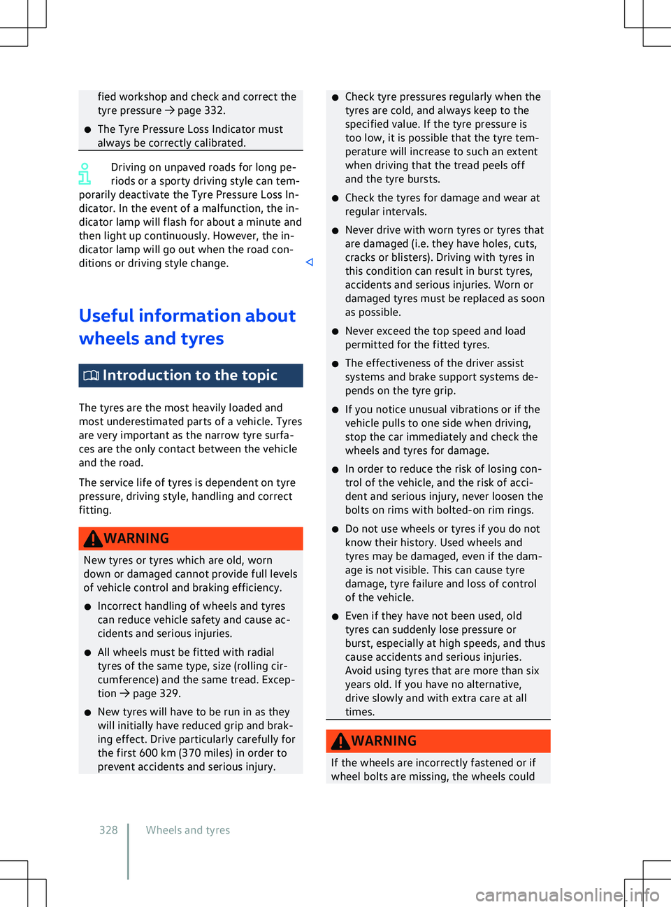 VOLKSWAGEN ID.4 2020  Owner´s Manual fied workshop and check and correct the
tyre pressure 