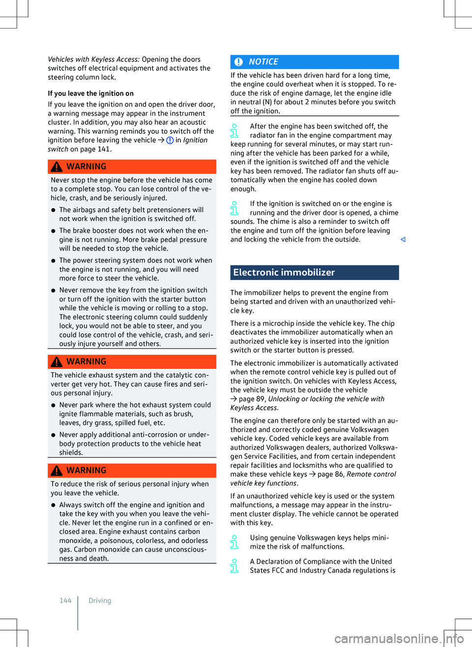 VOLKSWAGEN GOLF GTI 2020  Owners Manual 