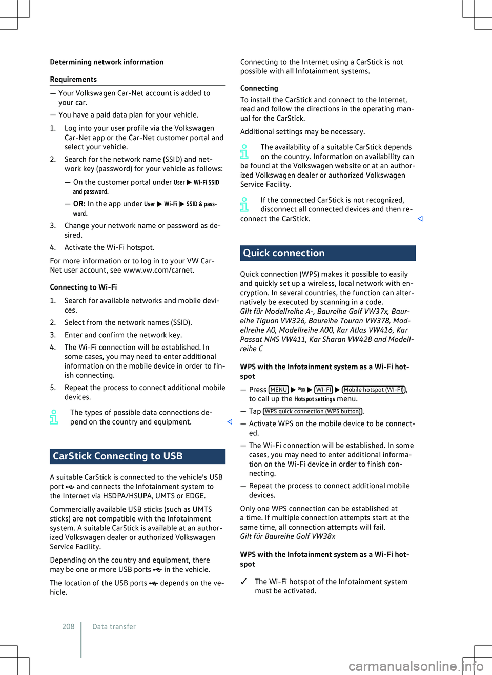 VOLKSWAGEN GOLF GTI 2020  Owners Manual 