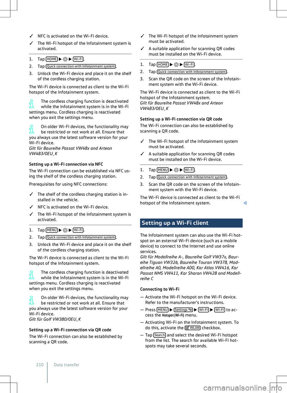 VOLKSWAGEN GOLF GTI 2020  Owners Manual 