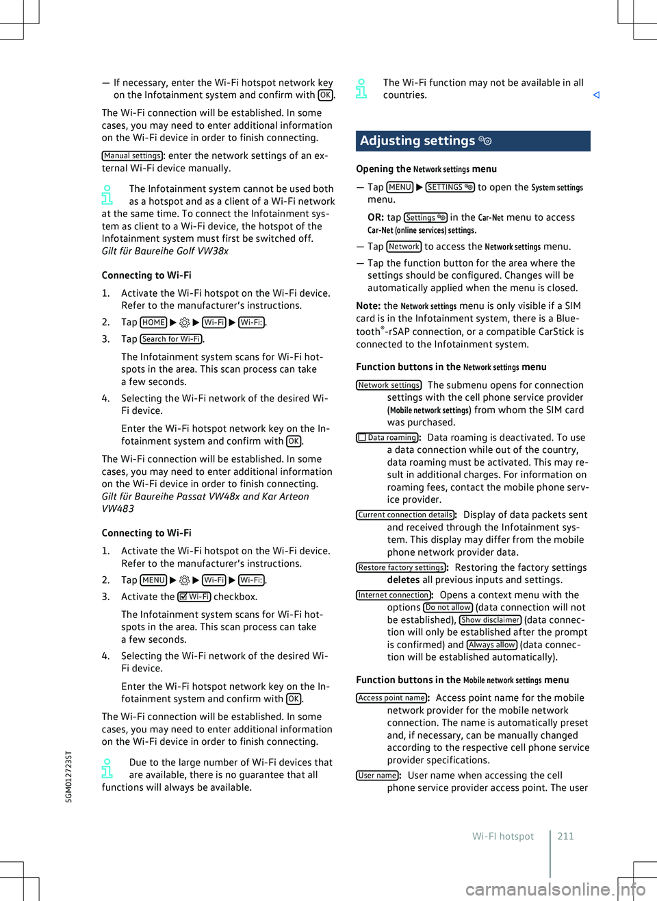 VOLKSWAGEN GOLF GTI 2020  Owners Manual 