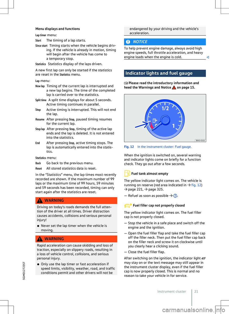 VOLKSWAGEN GOLF GTI 2020 Owners Manual 
