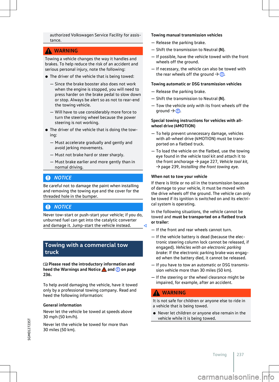 VOLKSWAGEN GOLF GTI 2020  Owners Manual 