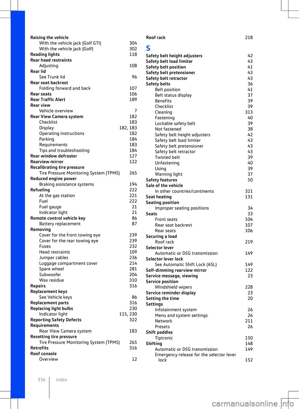 VOLKSWAGEN GOLF GTI 2020 Owners Manual VOLKSWAGEN GOLF GTI 2020 Owners Manual