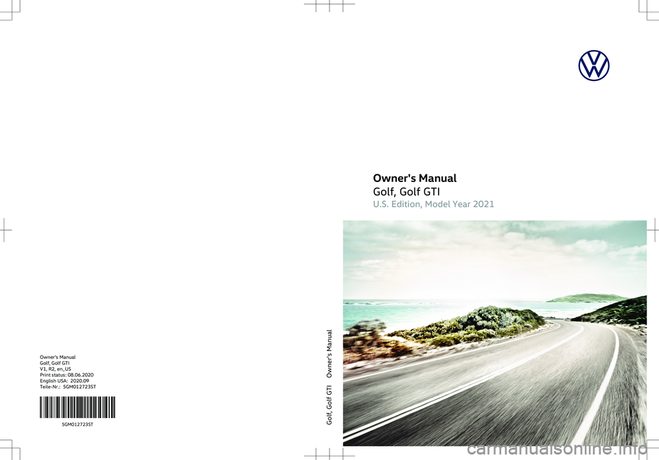VOLKSWAGEN GOLF 8 GTI 2020 Owners Manual VOLKSWAGEN GOLF 8 GTI 2020 Owners Manual