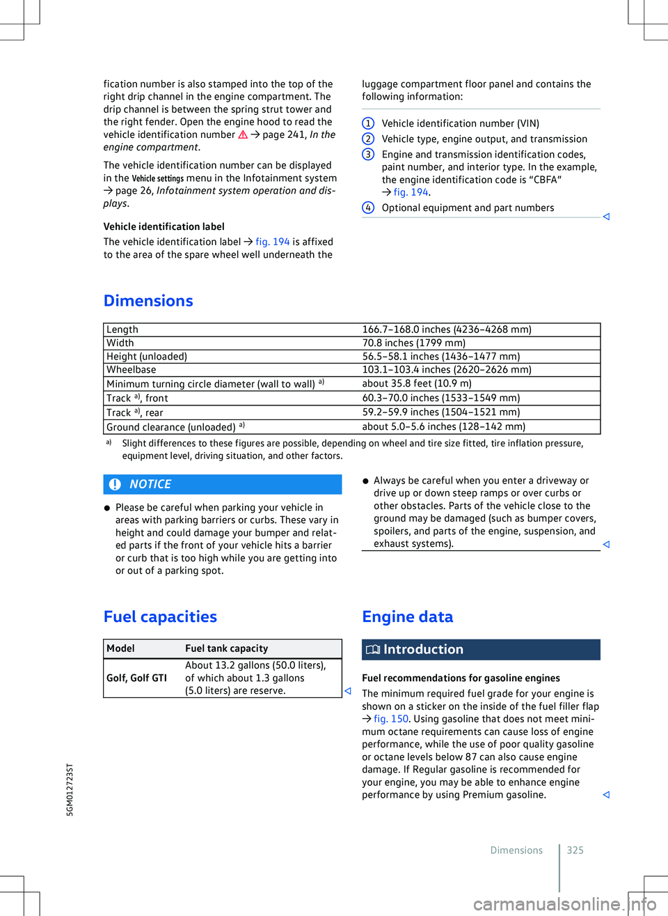 VOLKSWAGEN GOLF GTI 2022  Owners Manual 