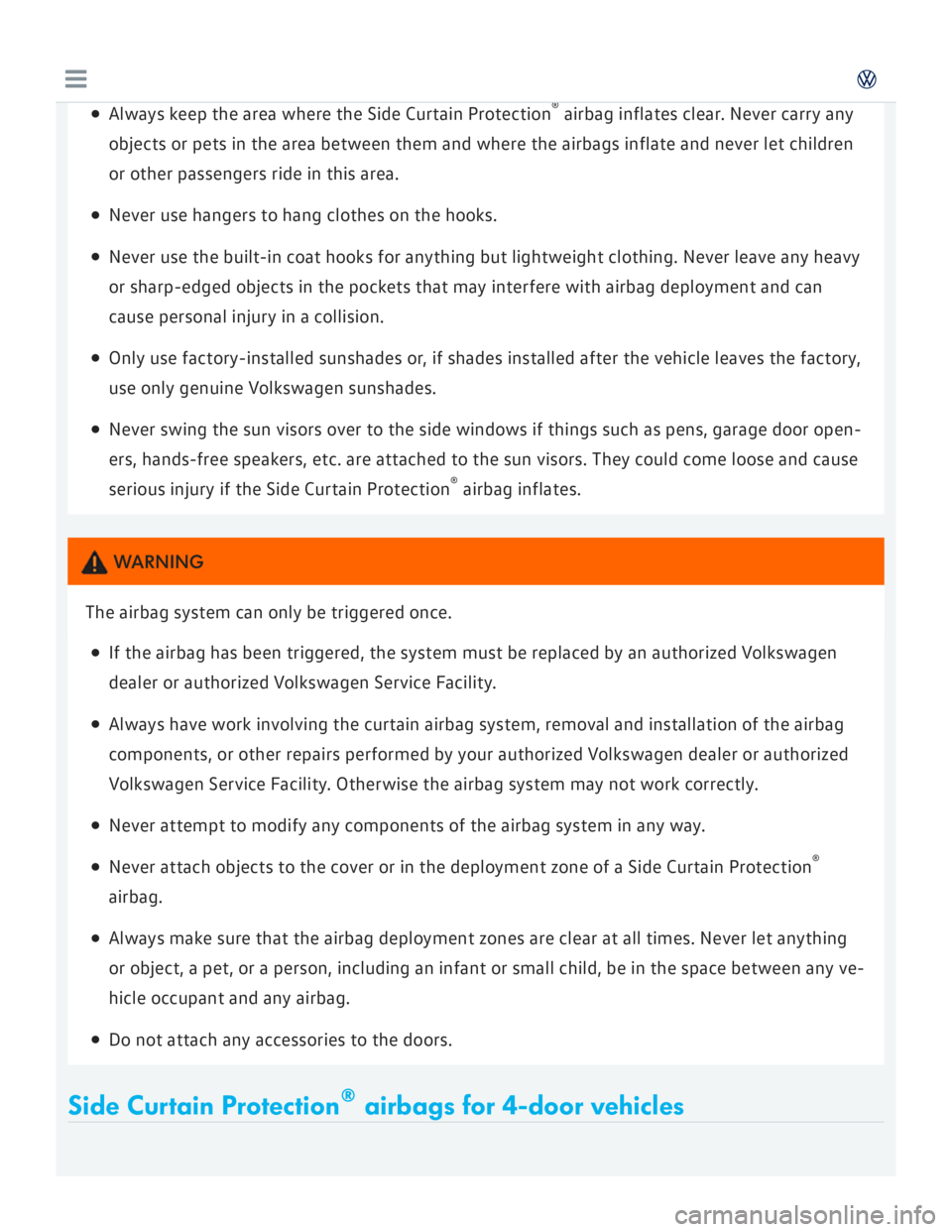 VOLKSWAGEN GOLF 7 2016  Owners Manual 