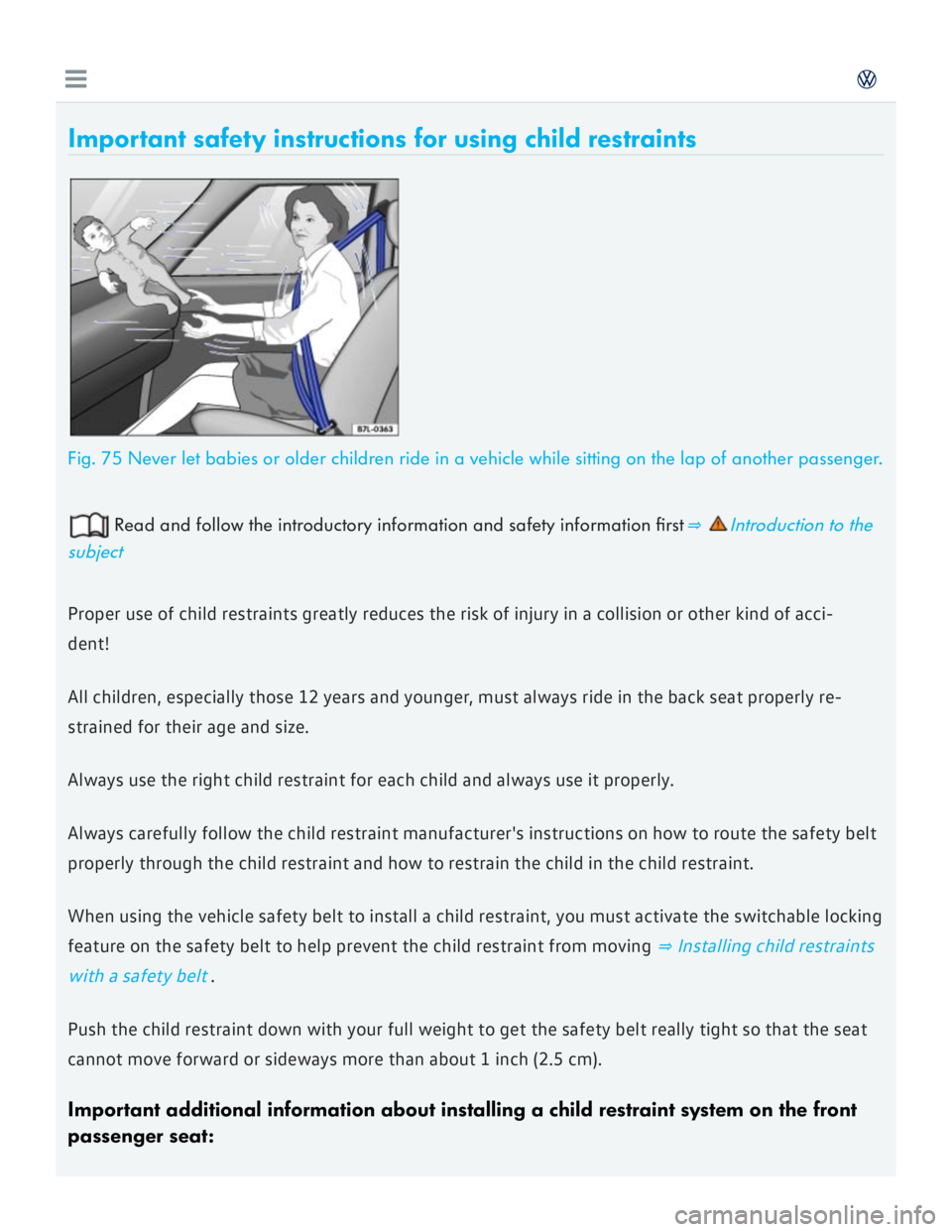 VOLKSWAGEN GOLF 7 2016  Owners Manual 