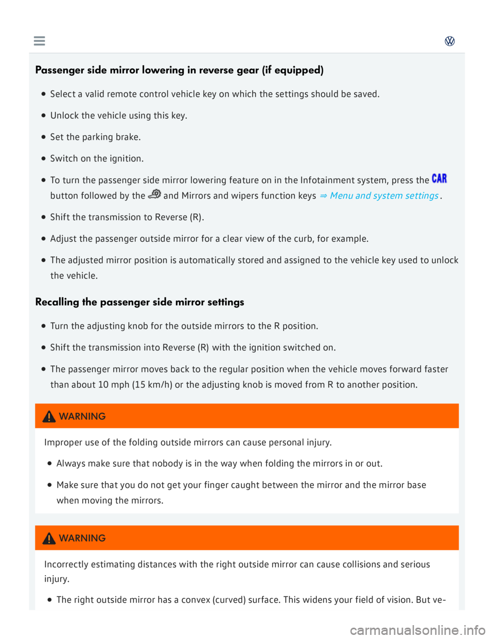 VOLKSWAGEN GOLF 7 2016  Owners Manual 