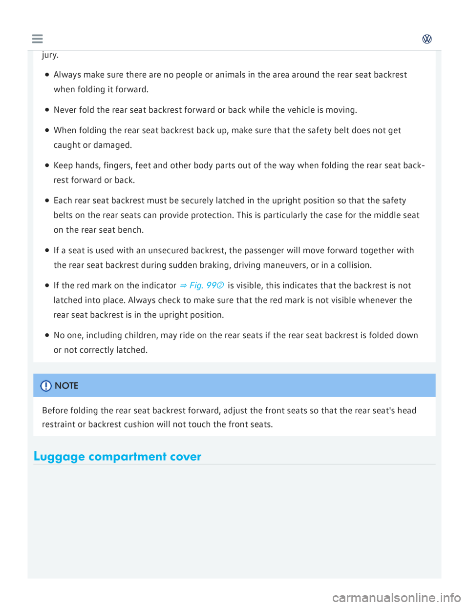 VOLKSWAGEN GOLF 7 2016  Owners Manual 