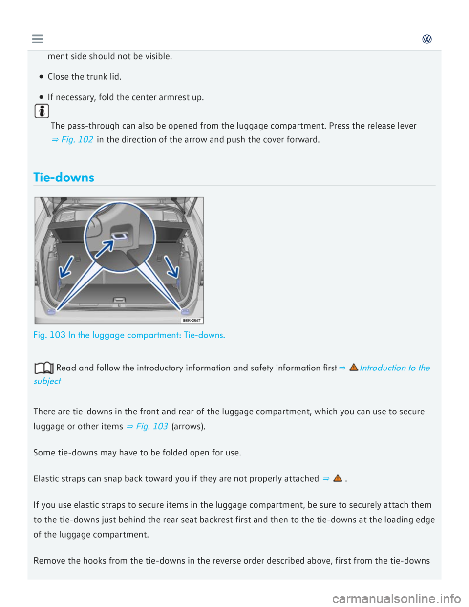 VOLKSWAGEN GOLF 7 2016  Owners Manual 