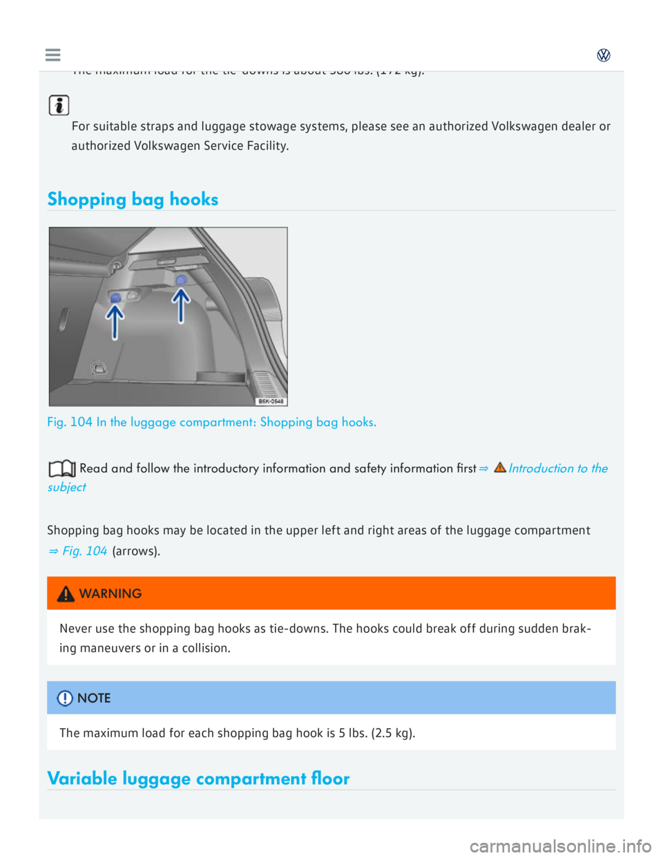 VOLKSWAGEN GOLF 7 2016  Owners Manual 