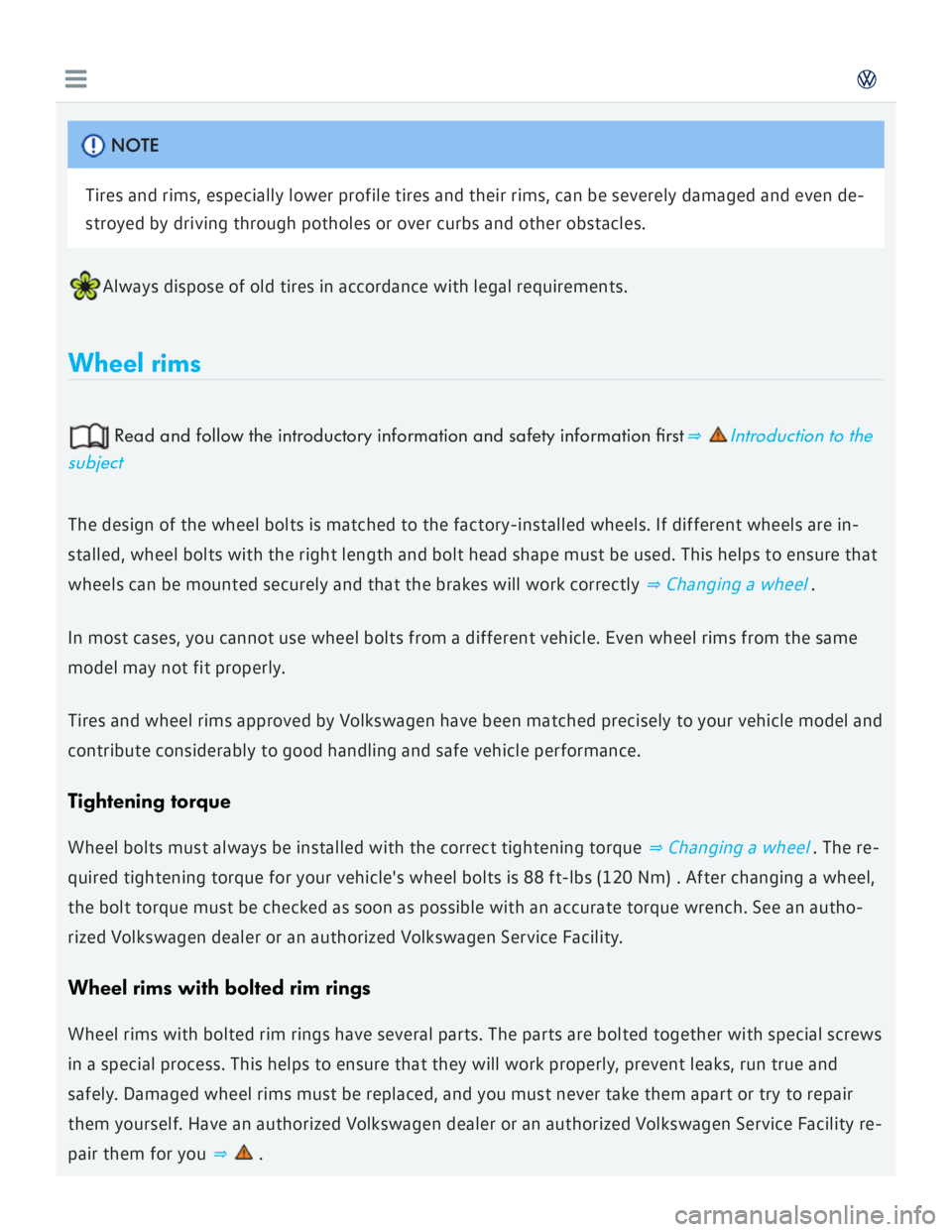 VOLKSWAGEN GOLF 7 2016  Owners Manual 