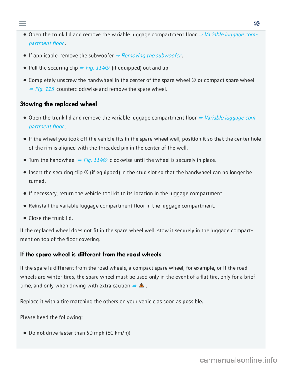 VOLKSWAGEN GOLF 7 2016  Owners Manual 