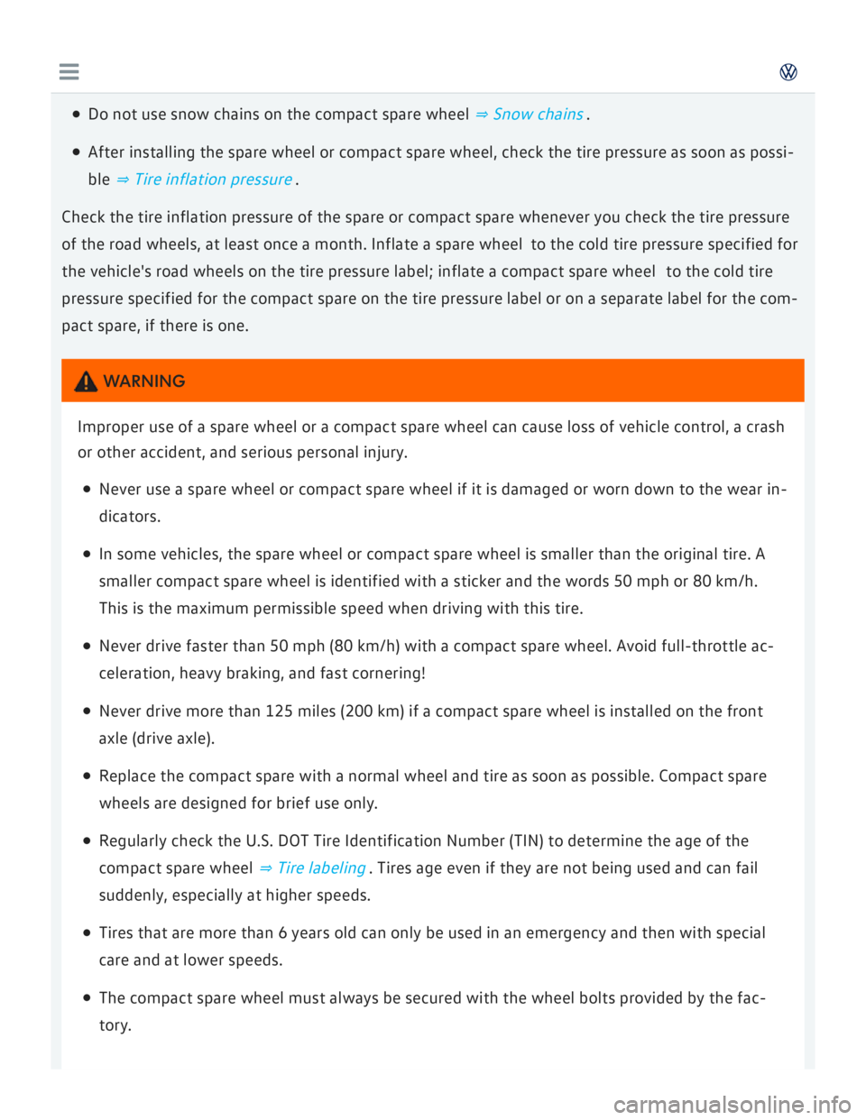 VOLKSWAGEN GOLF 7 2016  Owners Manual 