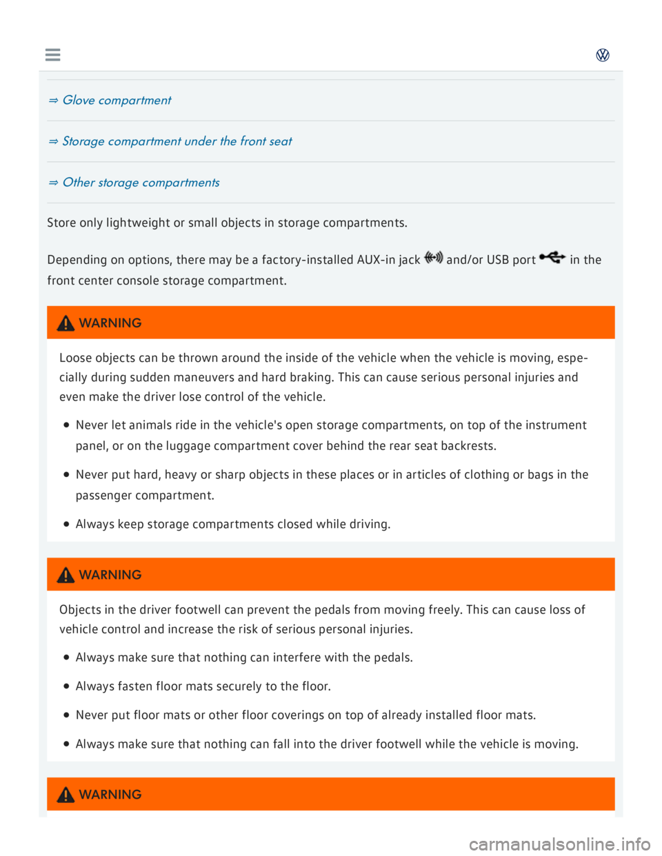 VOLKSWAGEN GOLF 7 2016  Owners Manual 