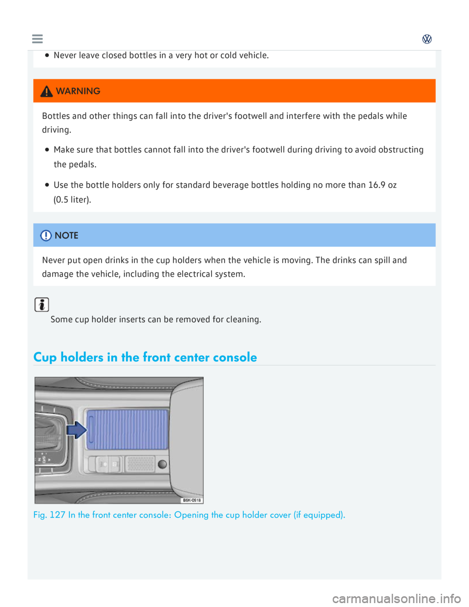 VOLKSWAGEN GOLF 7 2016  Owners Manual 