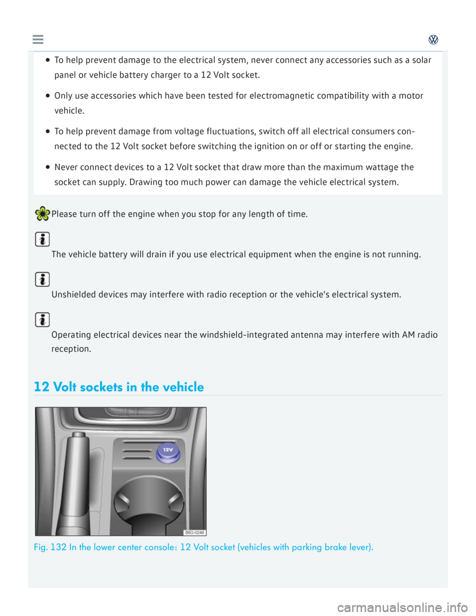 VOLKSWAGEN GOLF 7 2016  Owners Manual 